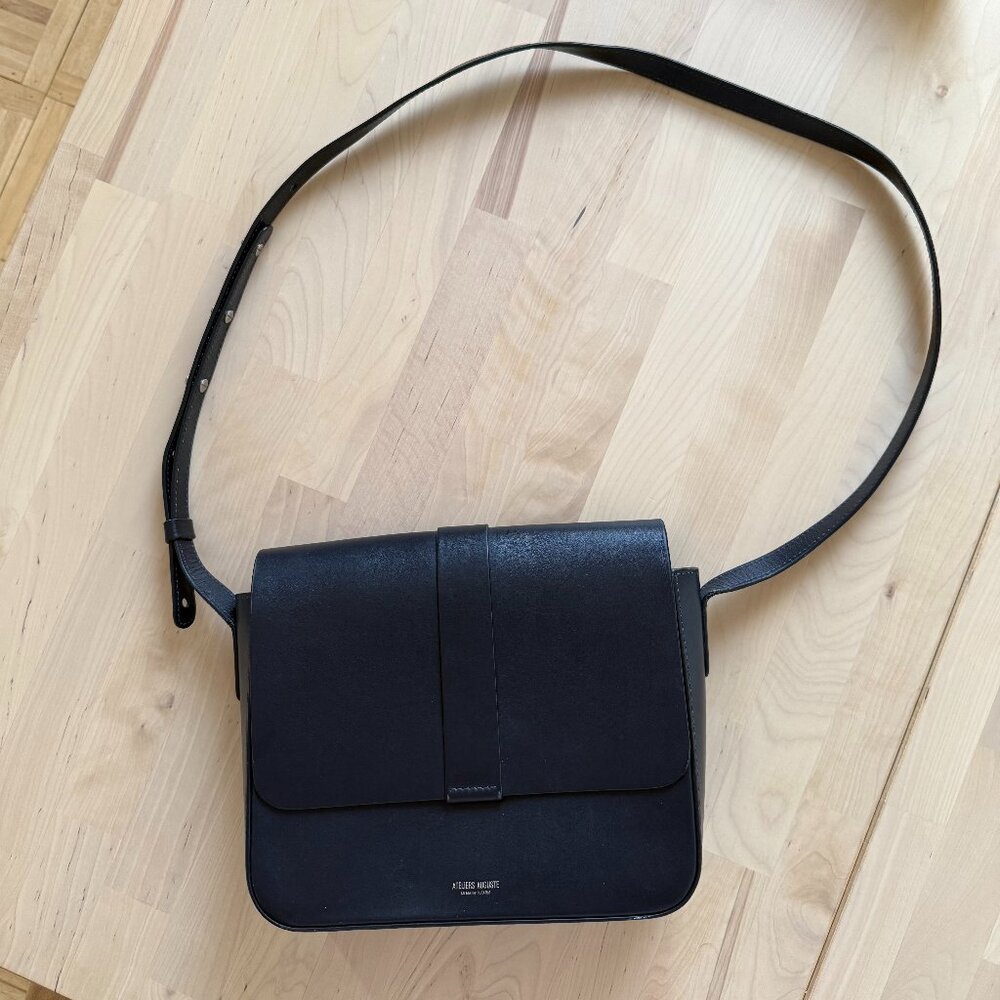 Atelier Auguste Monceau Crossbody Bag in Navy (leather)